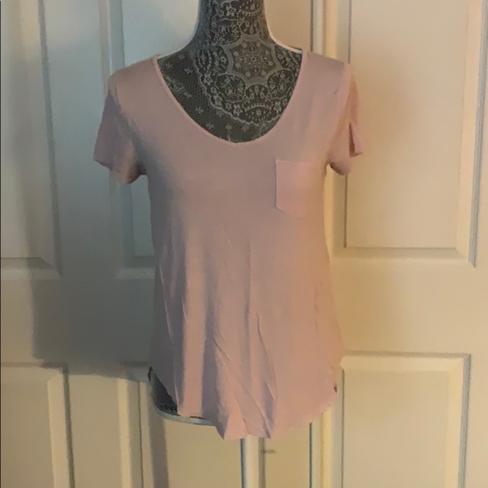 Pink picket tee